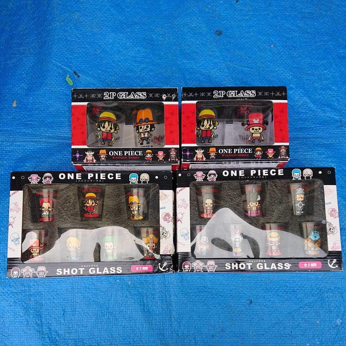 Amazon Co Jp ワンピース パンソンワークスショットグラス2箱 2pグラス2箱 ホビー