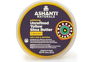 Ashanti Naturals Yellow Raw Shea Butter | Unrefined African Shea Butter | Creamy Moisturizer for Easy Application - 15 oz