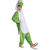 Yoshi Costume Hooded Jumpsuit, Official Super Mario Character Costume for Kids