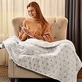 Bearhug Electric Throw Blanket 50" x 60", Reversible Velvet & Sherpa Heated Throw, 6 Heating Levels & 4H Auto Off, Over-Heat Protect, ETL Certification, Machine Washable