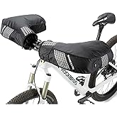 ROCKBROS Bike Handlebar Mitts Cold Weather Thinsulate Thermal Bicycle Mittens Pogies Bar Cover Gloves for Mountain Commuter M
