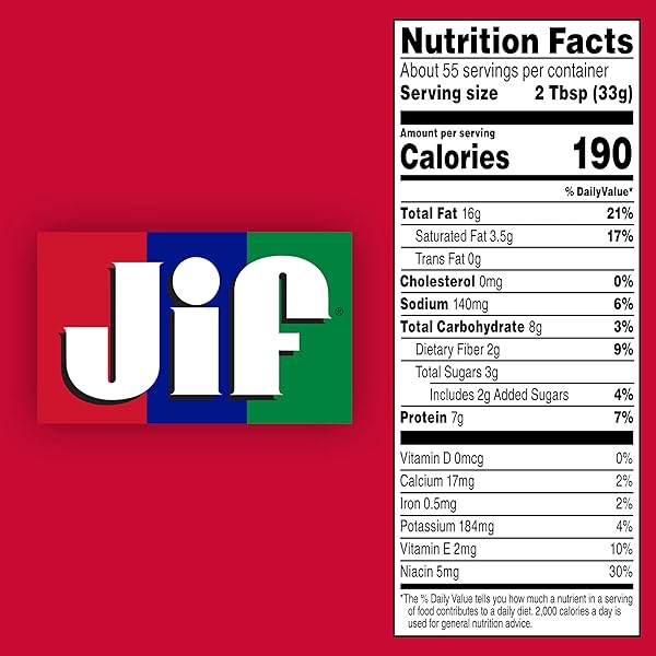 JIF CREAMY PEANUT BUTTER, 4 POUNDS
