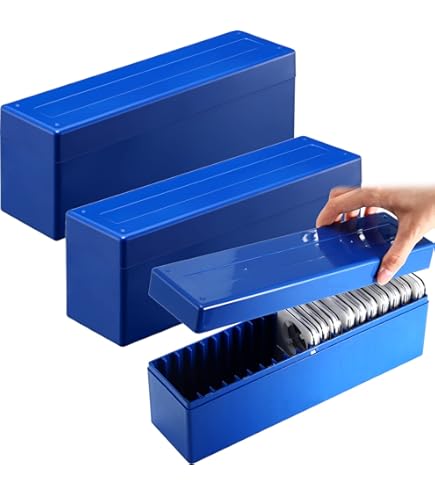 Capital Plastics Black Coin Display Holder - Holds 2 US Mint Sets Of 5 Coins Each, Model 33