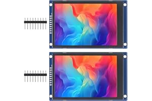 XIITIA 2pcs 3.5" SPI TFT LCD Display Module 320x480 RGB LCD Screen 3.3V ST7796 Drive SPI Interface 8pin Full Color for Arduino DIY