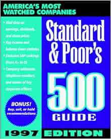 Standard Amp Poor S 500 Guide Annual Standard Amp Poor S