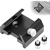 Astromania Finder Scope Dovetail Mounting Base, Finderscope Mount Bracket Compatible with Optical Telescope, Quick Release Aluminum Base with 2 Holes Included M4 Screws for Red Dot Optical Finderscope