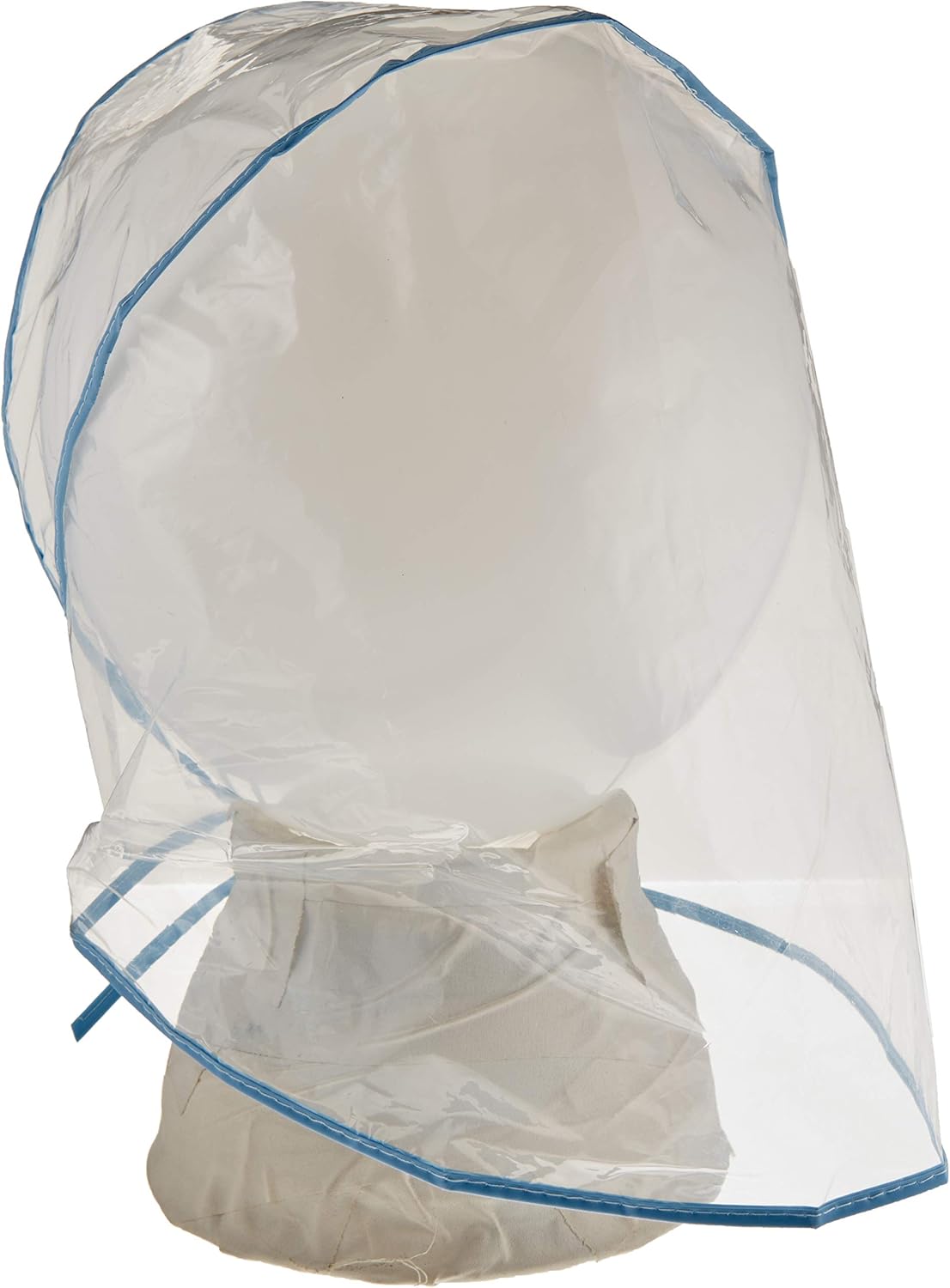 Juvale 12-Pack Clear Waterproof Rain Bonnet Hat with Visor, Transparent with Blue Trim at  Women’s Clothing store