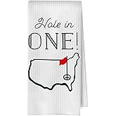 BlissfulAbon Golf Gifts Kitchen Towels - Gifts for Golfers Dish Towels for Kitchen Decor, Golfing Gift for Men Women Decorative Waffle Hand Tea Towel for Bathroom, 16x24 Inches