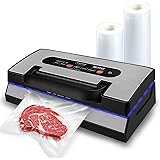 SEATAO VH5188 Automatic Vacuum Sealer Machine, 90kPa Multifunction Commercial Vacuum Food Sealer For Food Preservation, Dry &