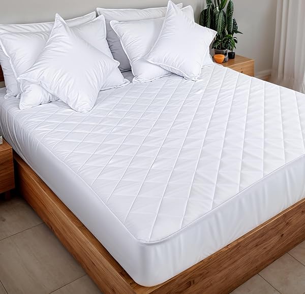 ZOYER QUEEN MATTRESS COVER, QUILTED WATERPROOF MATTRESS PROTECTOR...