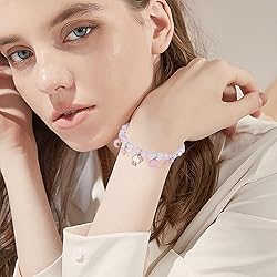 Cute Kitty Bracelet Stuff Crystal Bead Elastic