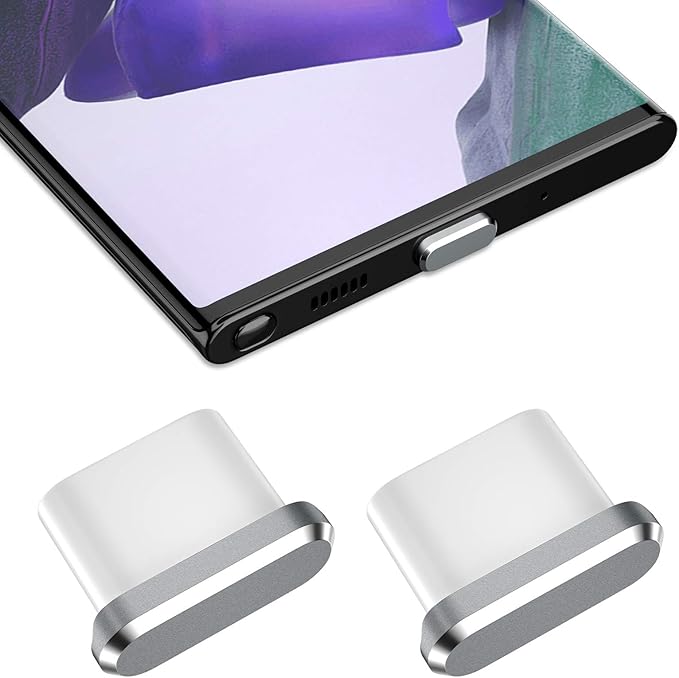 USB-C Staubschutz Set - 8 Stöpsel + 20 Lautsprecher Abdeckungen Mit Reinigungszubehör