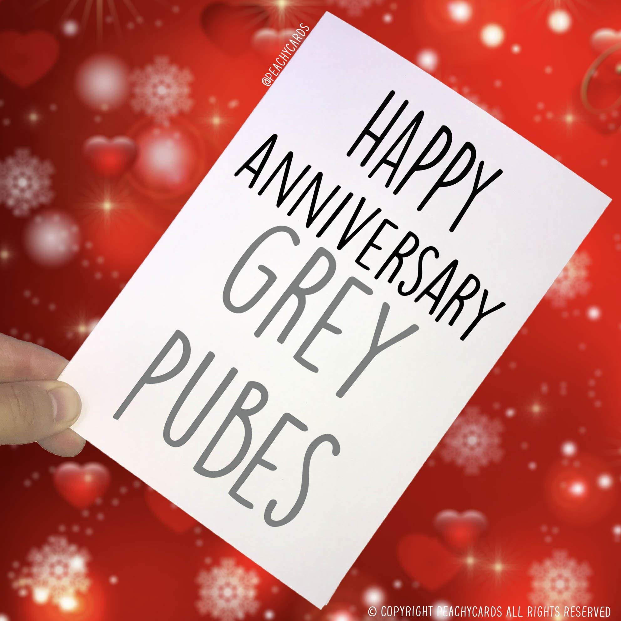 Anniversary Cards, Grey Pubes, Husband, Wife Cards, Boyfriend Cards, Novelty Card Funny Cards Happy Anniversary Cards Best Friend Cards PC67