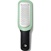OXO Good Grips Etched Ginger &amp; Garlic Grater | Stainless Steel Teeth, Grate to Paste, Snap-On Cover, Garlic, Ginger, Turmeric, Horseradish, Non-Slip, Dishwasher Safe