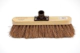 Newman and Cole 12in Wooden Broom Head with Soft Coco Bristle Replacement view 2