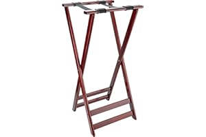 GET G.E.T. TSW-105 Mahogany 38" high, Hardwood Tray Stand Hardwood Tray Stands Collection