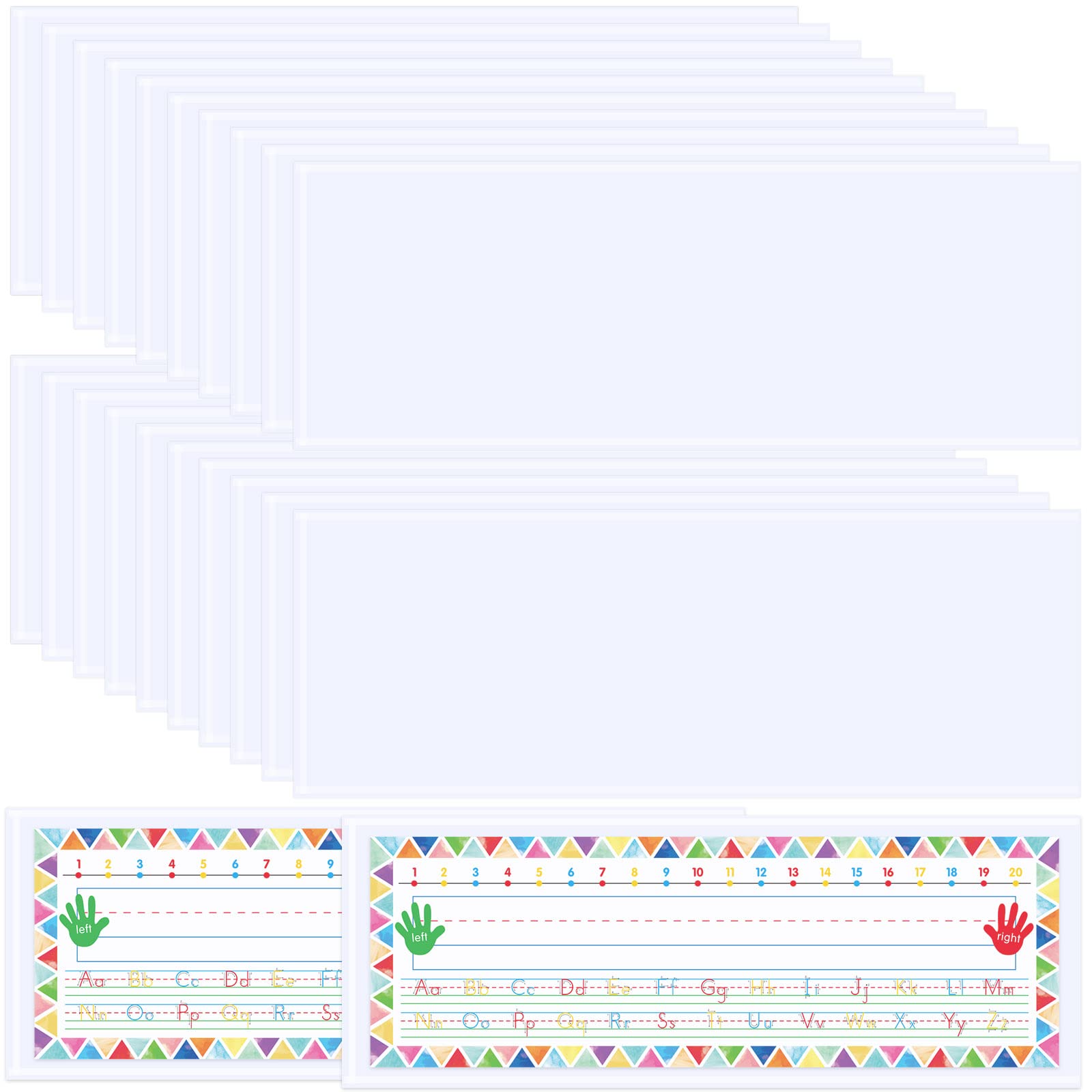 Photo 1 of Fancy Land Nameplate Pocket Self Adhesive Nameplates Covers for Students Desk 40 Pcs 4.7 x 13 Inches