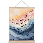 FITIE Mental Health Inhale Exhale Meditation Canvas Wall Art Poster Hanger Frames, Abstract Inspirational Mindfulness Psychology Wall Decor Prints for Therapy Counselor Office Decor, 12x16 Inches