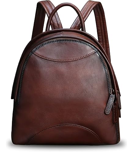 Amazon.com: Genuine Leather Backpack Purse for Women Vintage  display picture 2