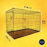 Dog Crates Plus Extra Extra Large Foldable Dog Crate 46 Inch Two Doors view 2