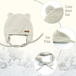 BAVST Baby Beanie Hat for Winter with Earfalp Cute