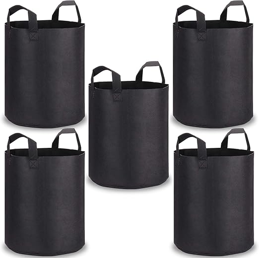PEYOU Bolsa de Cultivo de Plantas 45L(5 Piezas), Saco para Plantas ...