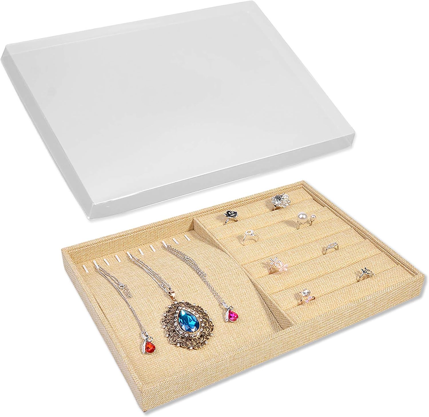 Jewelry Storage Case Large Necklace Organizer Boxes Jewelry Holder