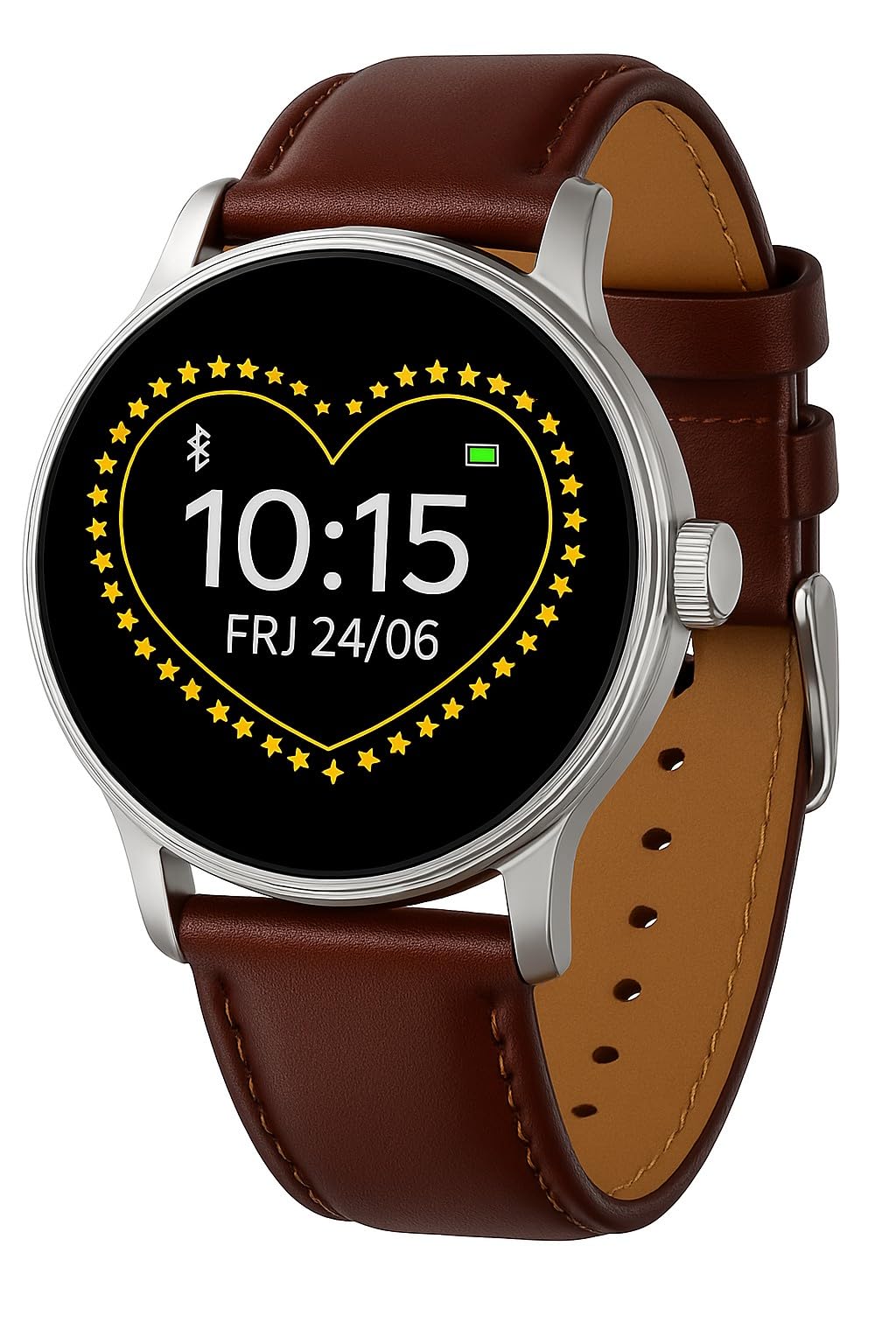 Panda Bobo for Reflex Active Series 3 Fine Calf Leather Watch Strap Watch Band Replacement (Brown Stitch)