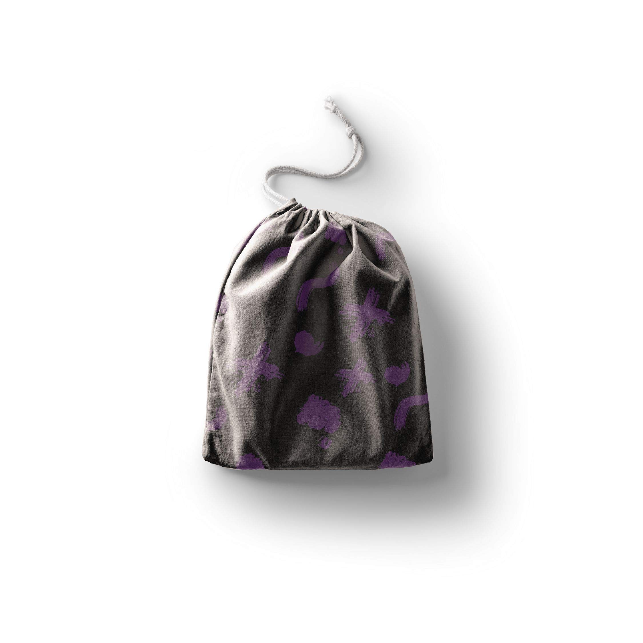 Bonamaison Printed Cotton Produce Bag with Drawstring, Reusable Grocery Bag, Biodegradable Eco-Friendly Bags, Travel Pouch, Sachet Bags, Shopping Bag, Eco Friendly, Foldable, Size: 30x40 Cm