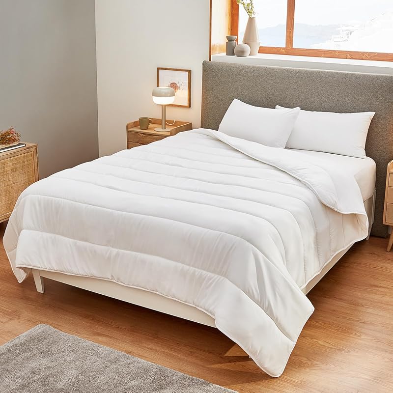 Pikolin home - edredão fibra de inverno 400gr, aloe vera, dermoprotetor e respirável, para pele sensível, enchimento cama 150 (240 x 220 cm)