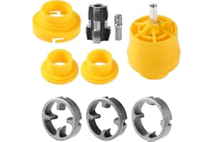 LYREH 9pcs PVC Thread Maker Tool Set for Electric Drill, Electric Drill Pipe Threader Kit with 3 Dies Set for Cutting and Pipe Threader