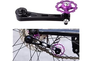 Saycker Bicycle Tensioner, Bike Chain Tensioner, Aluminum Alloy Adjustable Chain Guide, Single Speed Chain Adjuster Converter