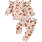 Socutebabe Toddler Baby Girl New Years Outfit Happy New Years Crewneck Sweatshirt Long Sleeve Shirt Pants Newborn Clothes Set