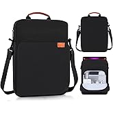 13 Inch Laptop Shoulder Bag Carrying Case for Macbook Air 13" M4 M3 M2 A3420 A3113/ MacBook Pro 14" M5 M4 M3 M2 M1/ 13" iPad Pro M5 M4/ iPad Air M3 M2 2025, Vertical Laptop Sleeve Handbag, Black