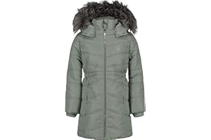 Calvin Klein Girls Hooded Winter Puffer Jacket, Full-length Heavyweight Coat With Fleece Lining