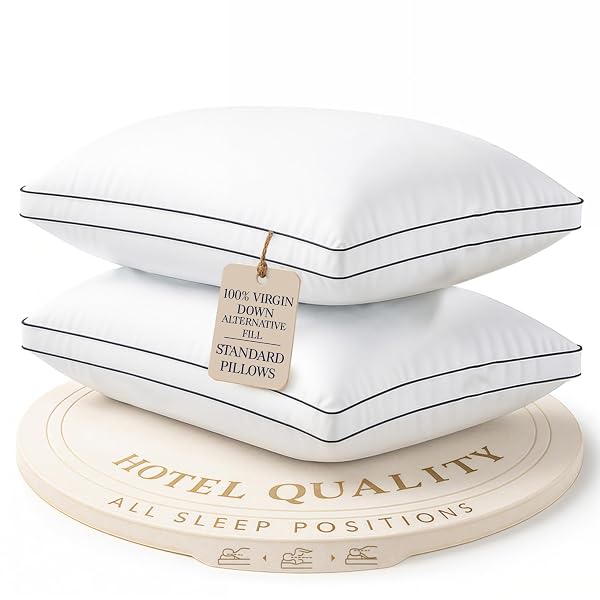 LANE LINEN PILLOWS STANDARD SIZE SET OF 2...