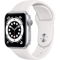 Amazon.com: Apple Watch Series 6 (GPS, 40mm) - Silver Aluminum  