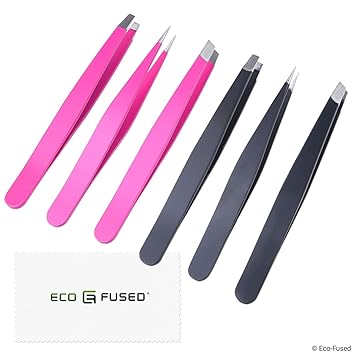 Amazon Com Tweezers 2 Sets Slant Pointed Flat High