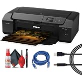 Canon PIXMA PRO-200S Wireless Photo Printer (6875C002) Bundle | For Photographers &amp; Designers | 13-Inch | 13-Inch Borderless Printing + Printer Cable + Ethernet Cable + Cleaning Kit