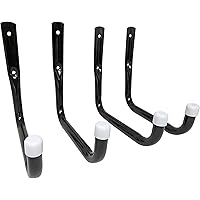 Shepherd Hardware 8090E Heavy Duty Steel Garage Storage/Large Utility Hooks, 4 Pack