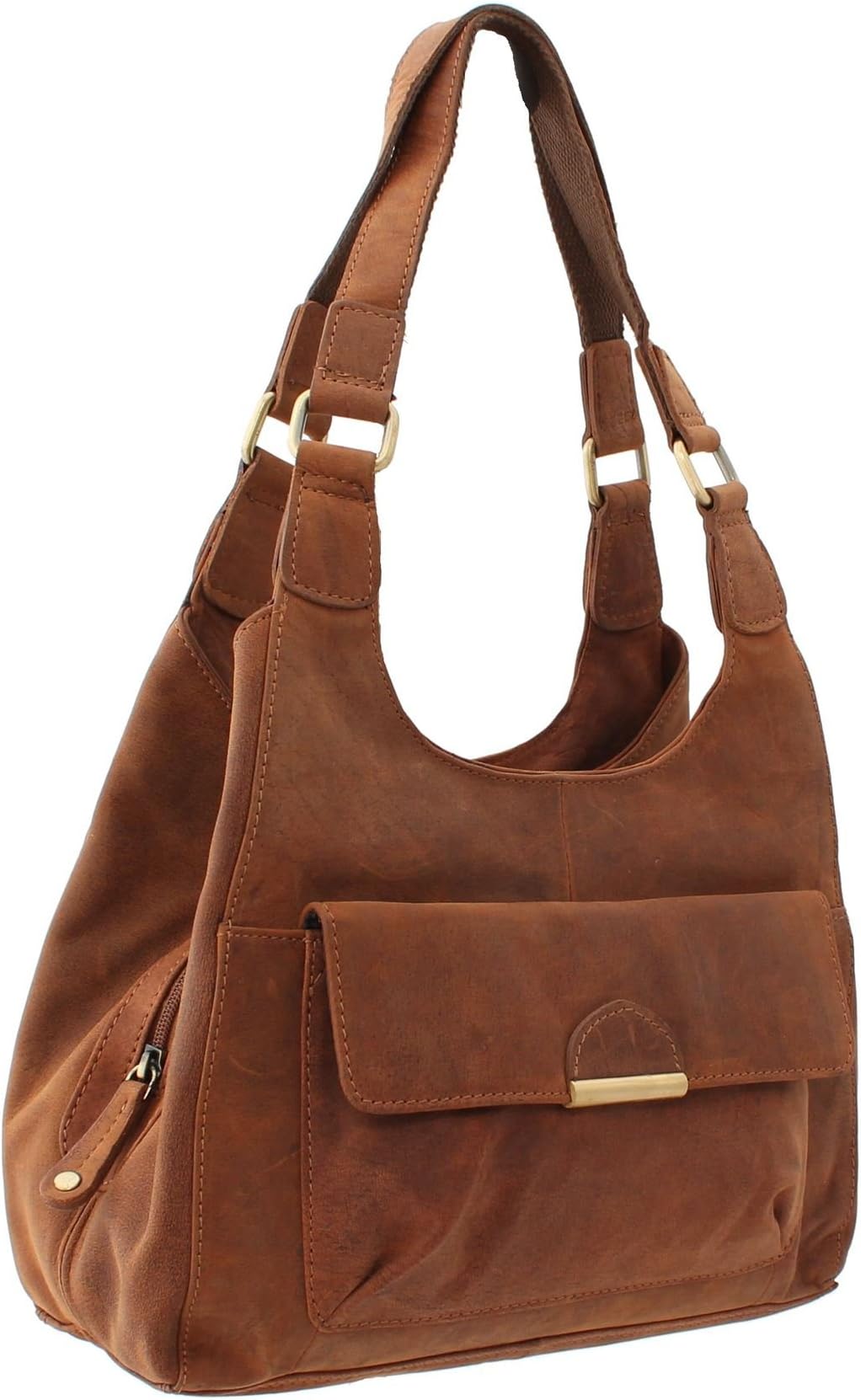 BollaBags Safari Collection Nubuck Leather TUNISIA Two Strap Shoulder Bag