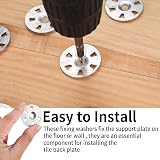 LJHOME 800Pcs Easy Fix Washers 35mm Galvanised Steel Tile Backer Board Fixings view 4