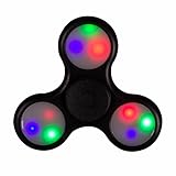 LED Glow Premium Fidget Focus Spinner Toy for Stress Relief, ADHD, Anxiety & Rave/EDM