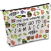 FOTAP Jamaica Trip Makeup Bag Jamaica Travel Gift Latin America Souvenir Gift Jamaica Travel Bag Housewarming Gift Welcome Gift (JAMAICA)
