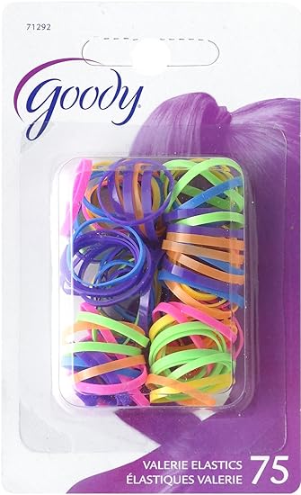 Amazon Com Goody Classics Hair Elastic Polybands Mini Neon 75