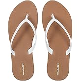 OKABASHI Women's Shoreline Flip Flop | Sculpted Footbeed for All-Day Comfort | Slip-Resistant & Waterproof | Sustainably Made in the USA