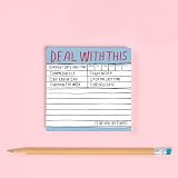 Knock Knock Hand-Lettered Sticky Notes 3x3 Inches 100 Sheets Deal With This view 4