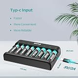 DLYFULL 8 Bay AA AAA Battery Charger USB-C Fast Charge Independent Slots view 6