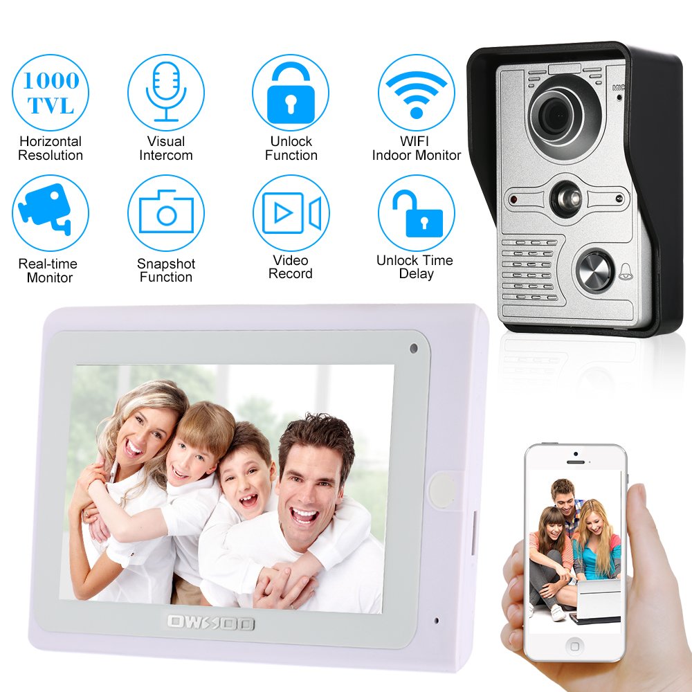Owsoo Inch Wired Video Doorbell Wifi Indoor Monitor Ir