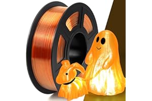 IEMAI Clear PETG Filament 1.75mm Orange 1kg, Crystal Transparent 3D Printer Filament Up to 600mm/s Printing, Good Toughness for Halloween, Christmas & Creative Projects